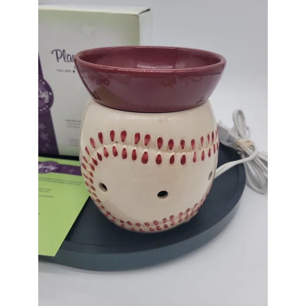 Retired Baseball Scentsy Candle Wax Warmer.Play Ball.Full Size